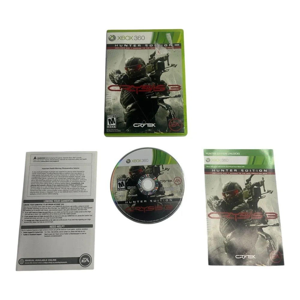 Xbox 360 Resident Evil Bioshock Crysis 3 Walking Dead Video Game Bundle Lot 5